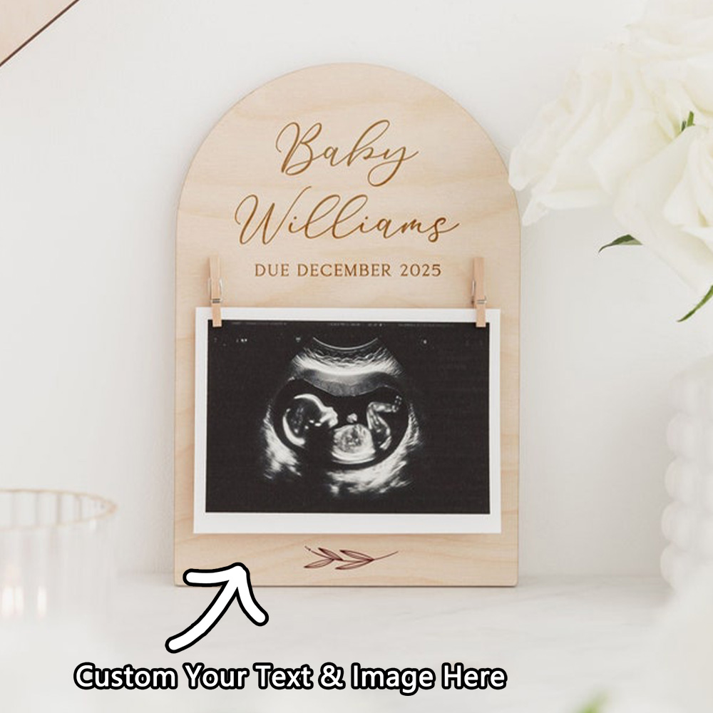Picture Frame - Cartello personalizzato per l'annuncio della gravidanza