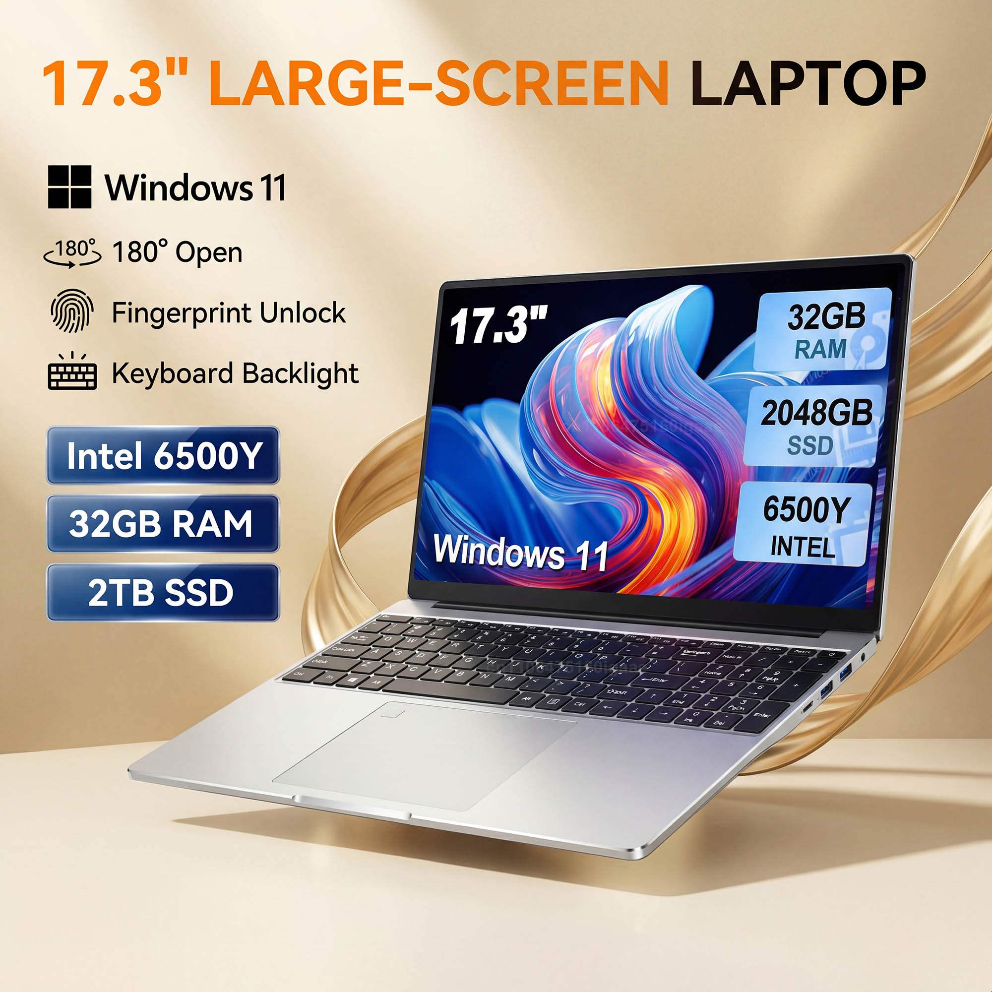 Wall Sticker - NOVITÀ Laptop con Schermo Grande da