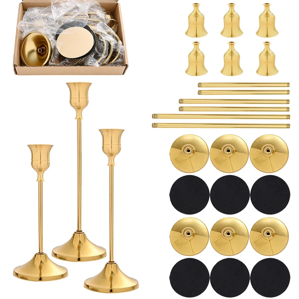 Candle Holder Decor - 6 set di portacandele vintage in