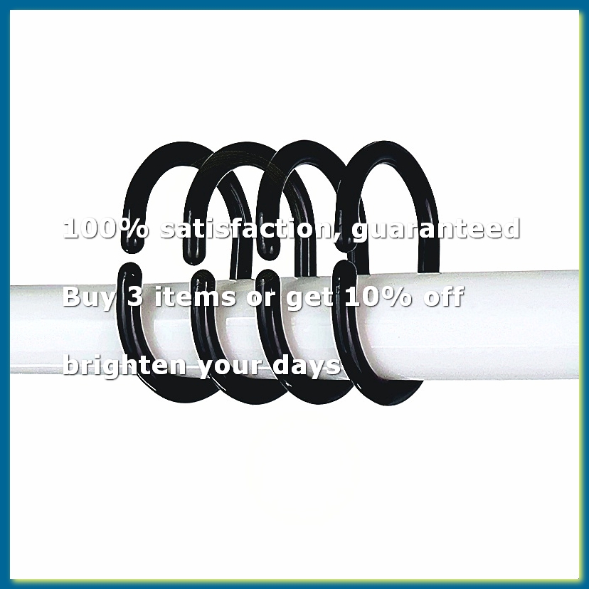 Curtain Curtain - 24 Pezzi Anelli per Tenda Doccia