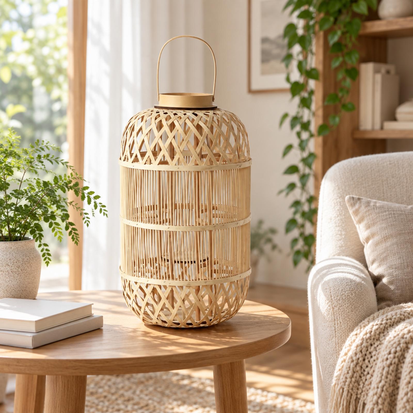 Lanterna decorativa in bambù p - Candle Holder Decor recensione e prezzo