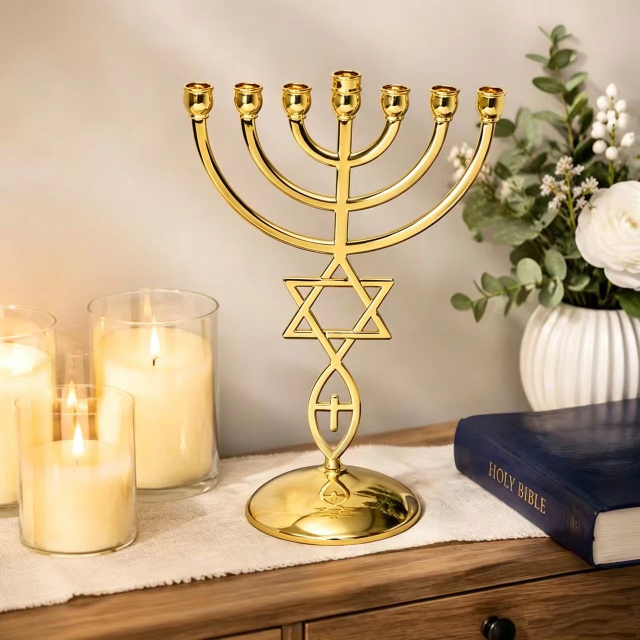 Set di Portacandele a Sette Br - Candle Holder Decor recensione e prezzo