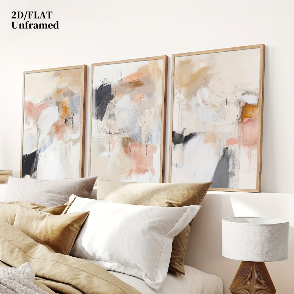Set di 3 Quadri Senza Cornice, - Abstract Canvas Set recensione e prezzo