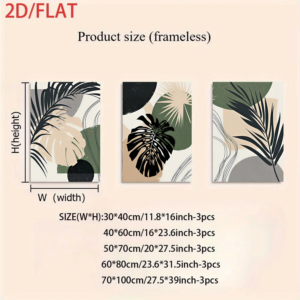 Set di 3 quadri su tela senza  - Abstract Canvas Set recensione e prezzo