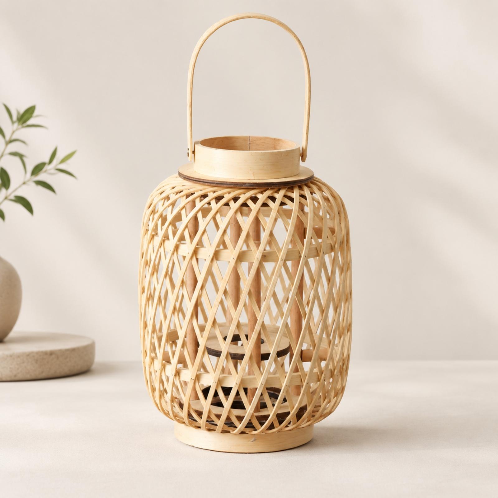 Portacandele in bambù, decorat - Candle Holder Decor recensione e prezzo
