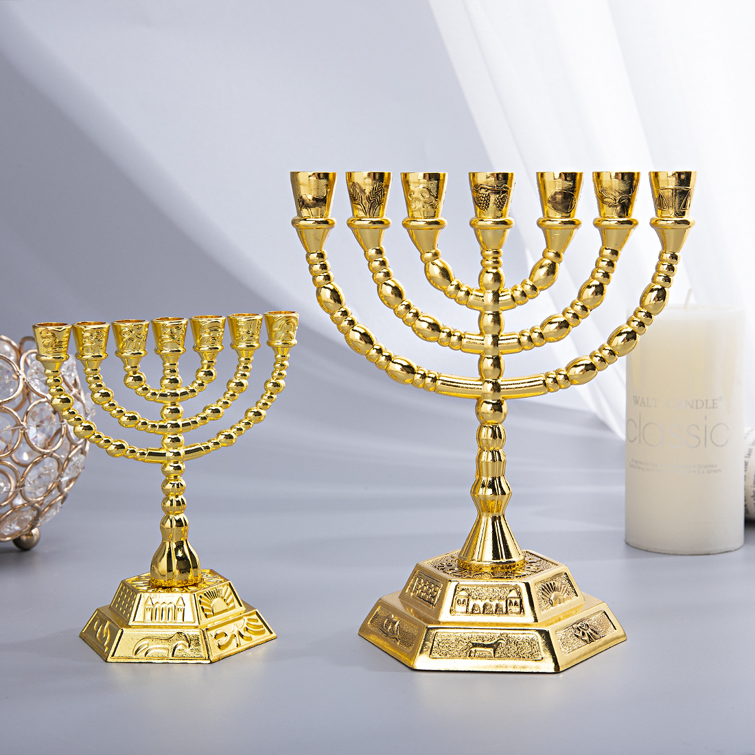 Menorah a 7 Bracci, Decorazion - Candle Holder Decor recensione e prezzo