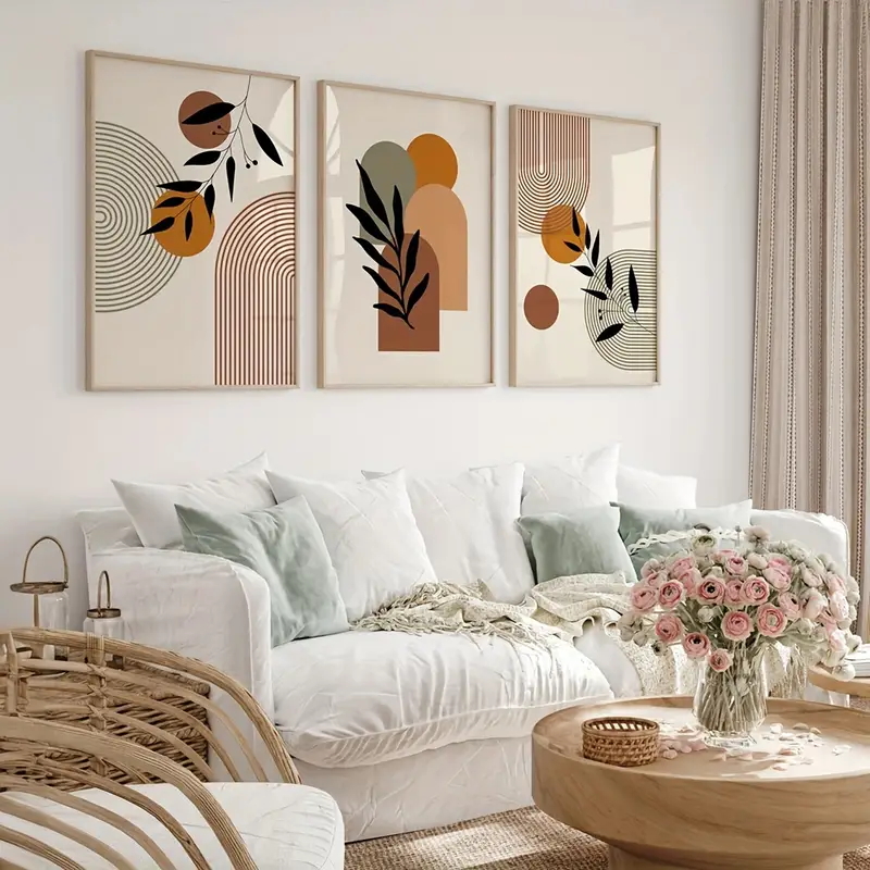 Set di 3 Poster Geometrici Ast - Abstract Canvas Set recensione e prezzo